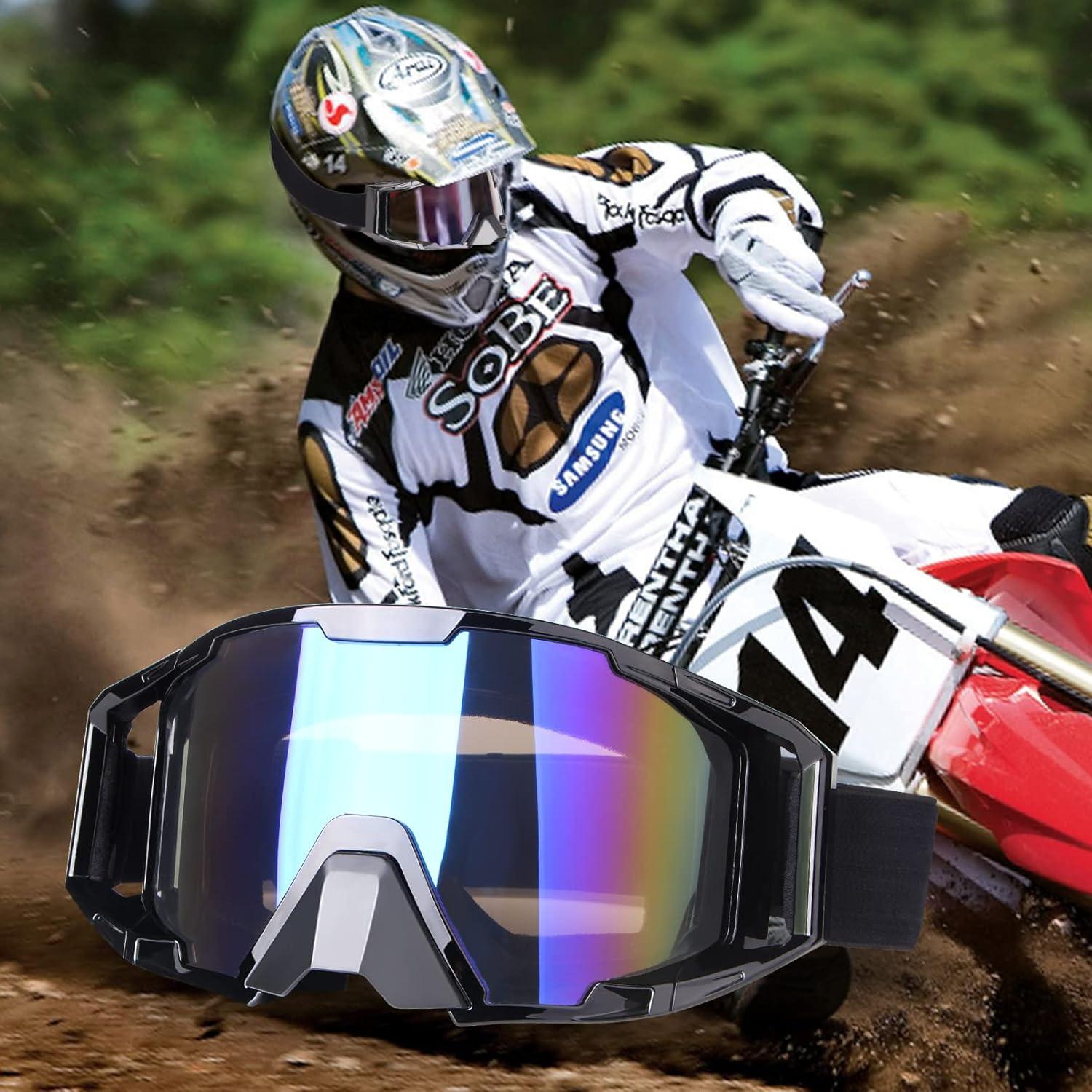 Gafas de Motocicleta Dmeixs UV A prueba de Roturas Marco Negro