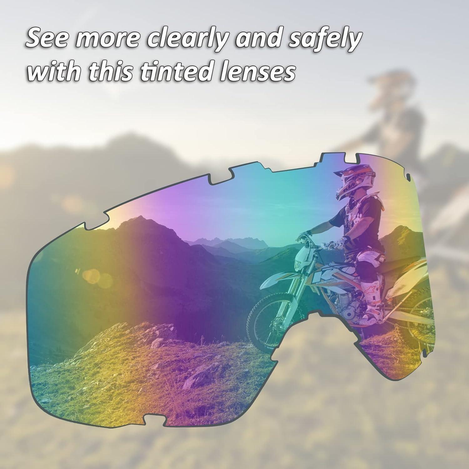 Gafas de Motocicleta Dmeixs GOGMSI Rosadas UV y Antirayaduras