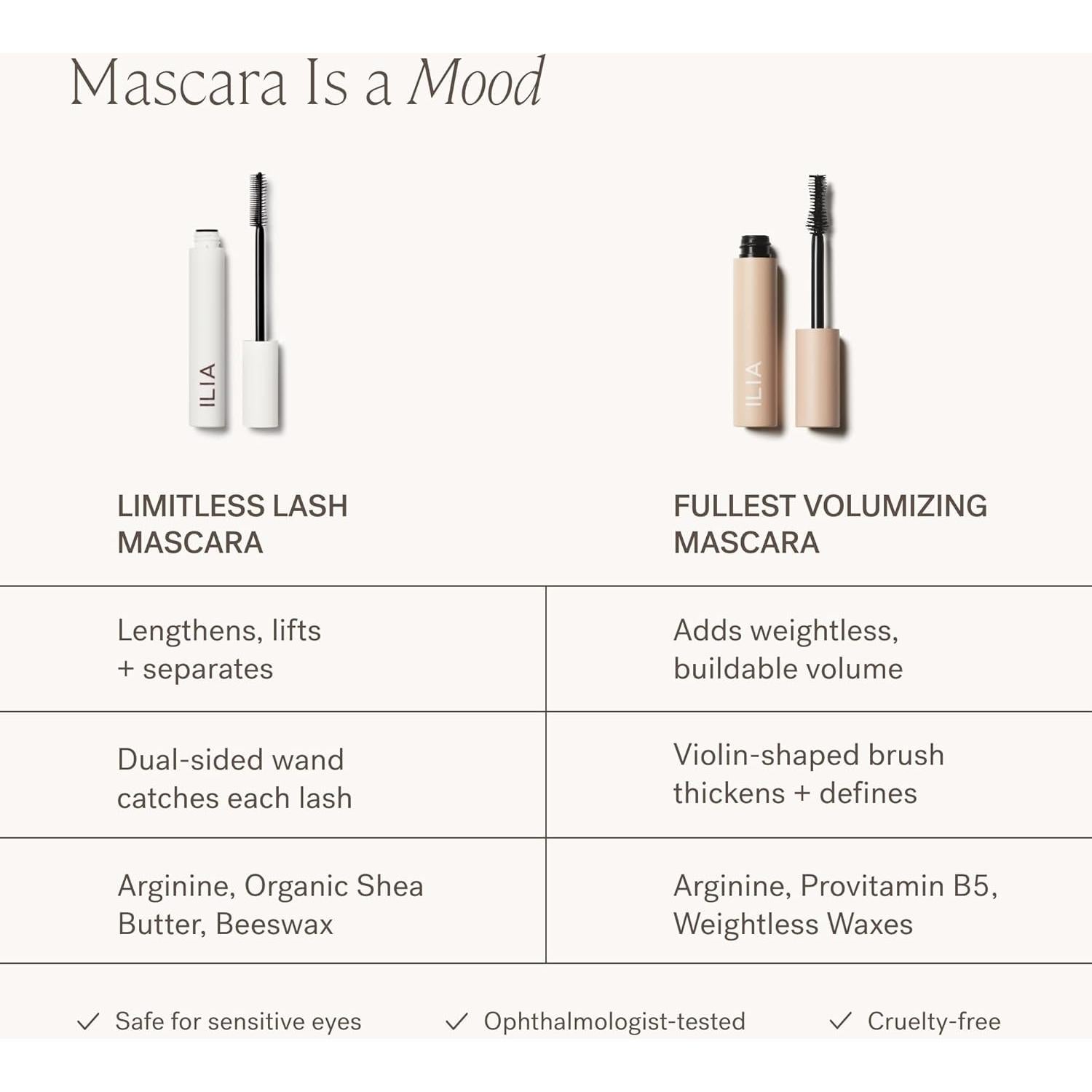 Máscara de Pestañas ILIA Limitless Lash 12,7 cm 18,14 g