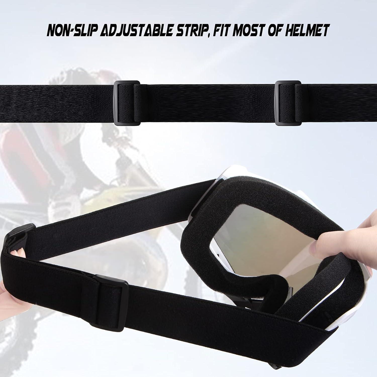 Gafas de Motocross Dmeixs - Anti UV, Anti Niebla, Ajustables