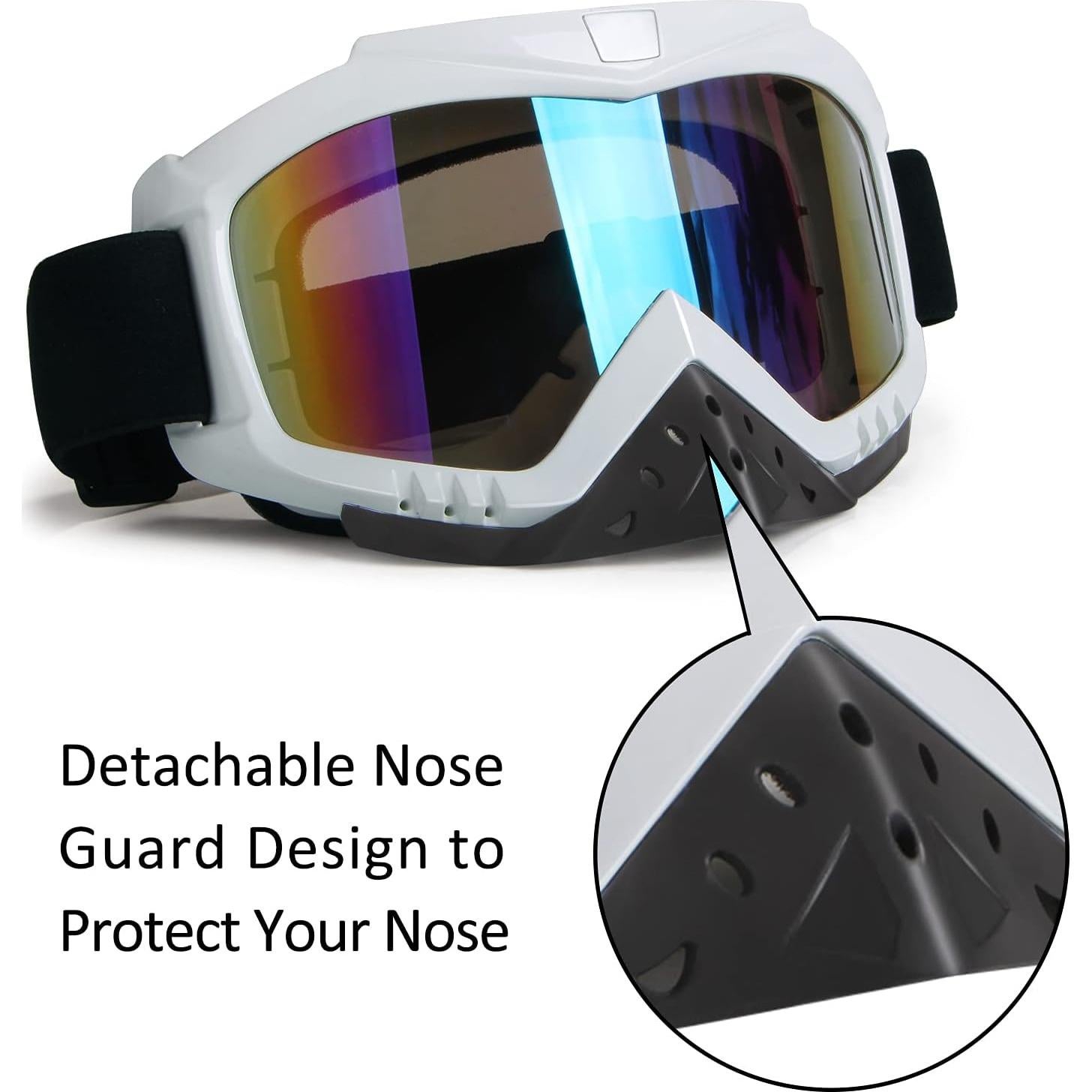 Gafas de Motocross Dmeixs - Anti UV, Anti Niebla, Ajustables