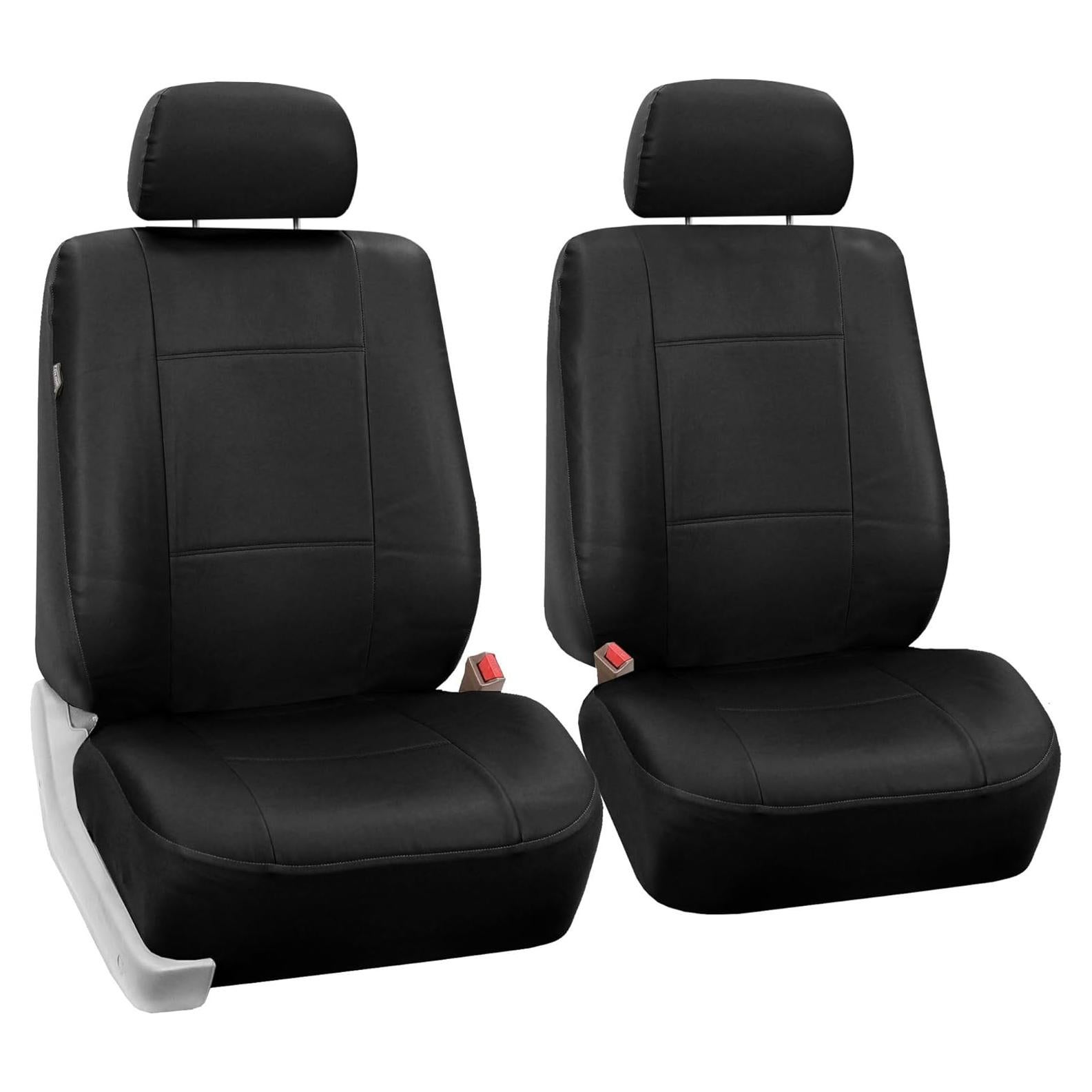 Cubiertas de Asiento de Coche FH Group PU Negro Ajuste Universal