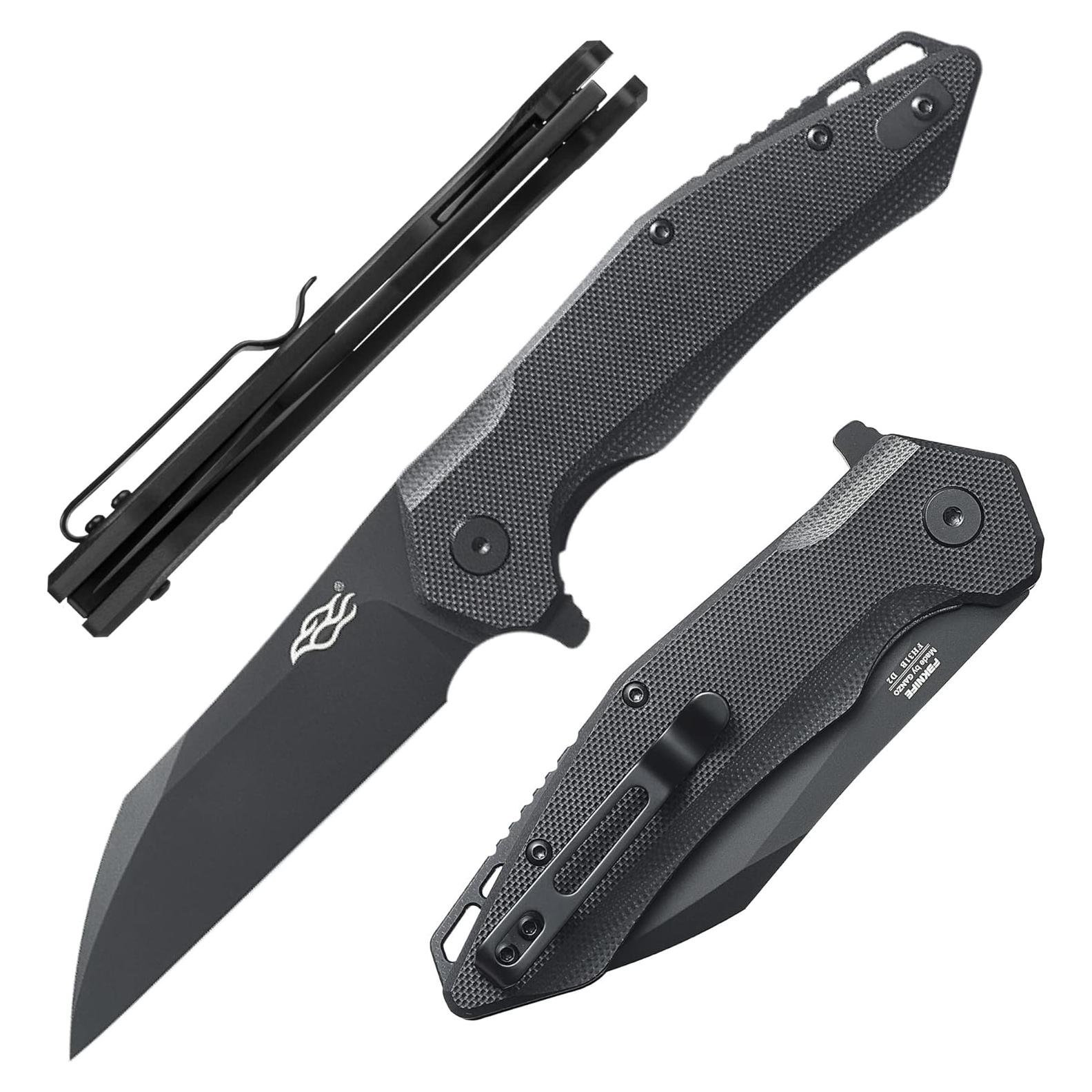 Cuchillo Plegable Firebird FH31B-BK Acero D2 Mango G10 19.56cm