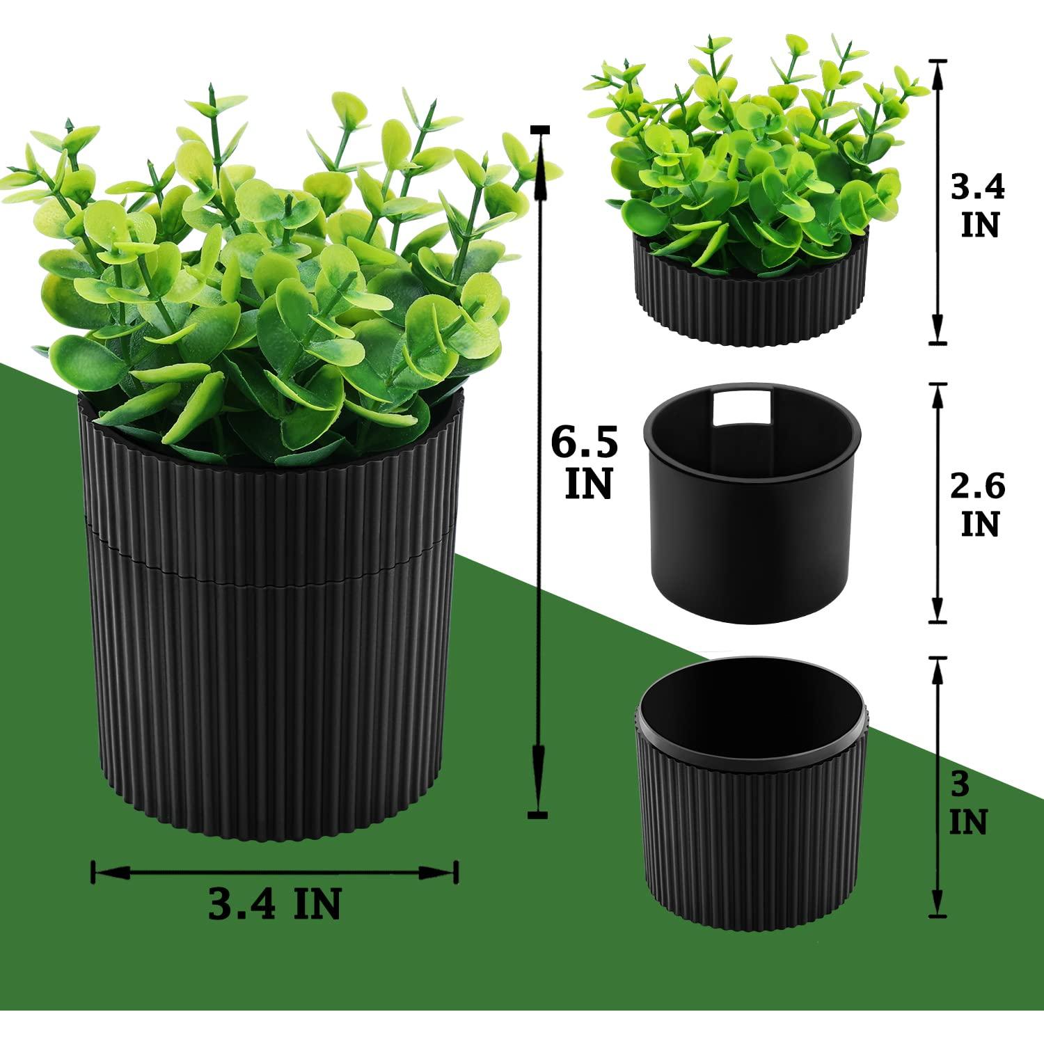Estuche para Dentaduras YCROJBK con Diseño de Eucalipto 9.4x16.5cm
