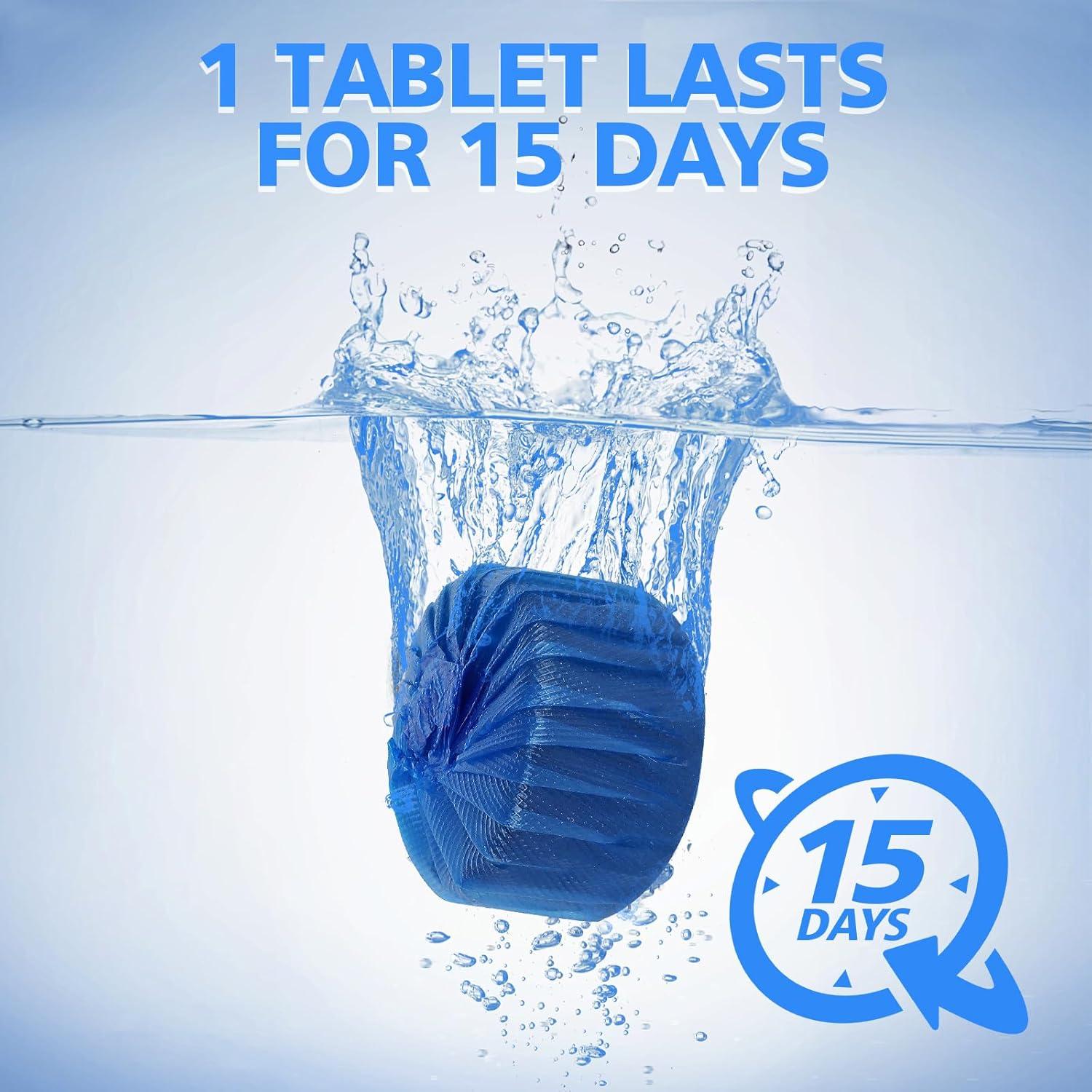 Tabletas Limpiadoras de Inodoro USKICH 20 Unidades Azul