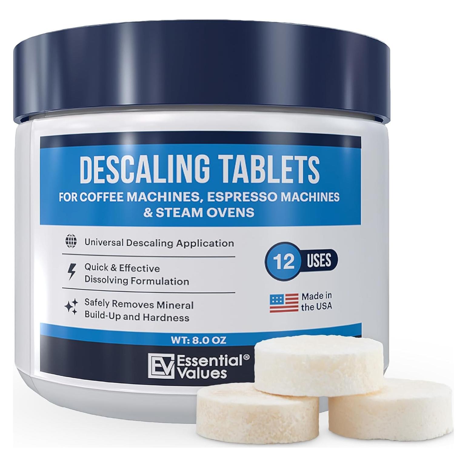 Tabletas Desincrustantes Valores Esenciales 12 Unidades para Espresso