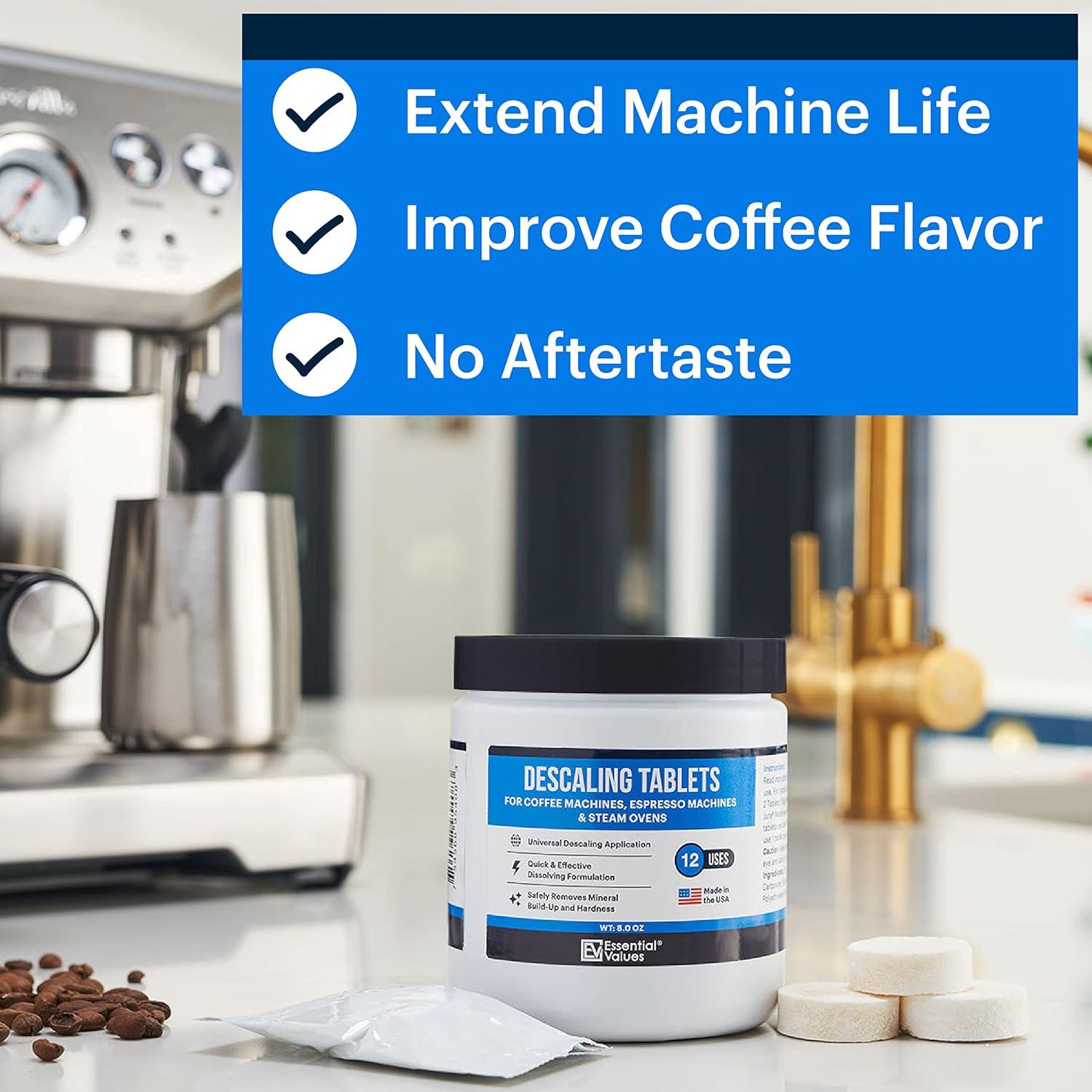 Tabletas Desincrustantes Valores Esenciales 12 Unidades para Espresso