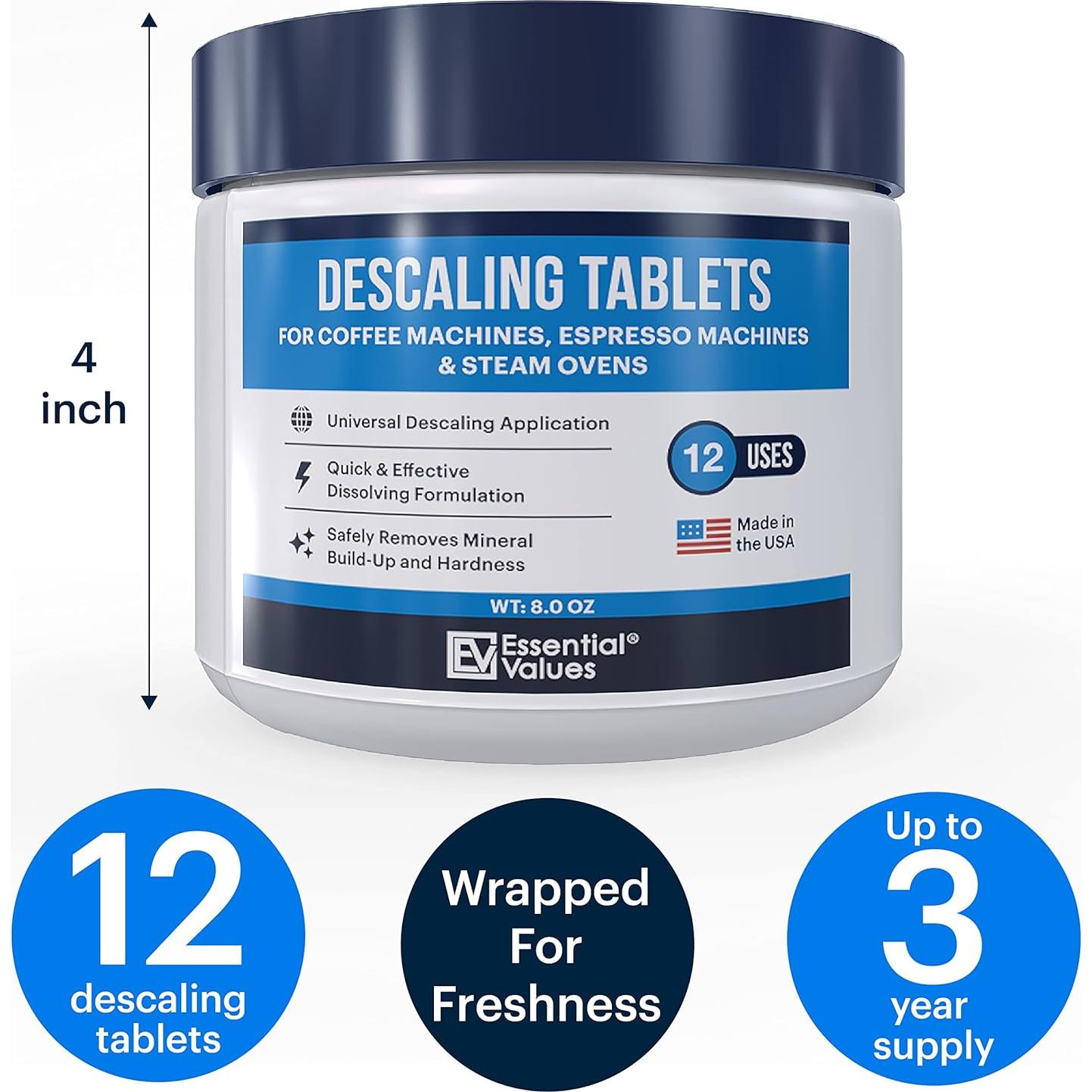 Tabletas Desincrustantes Valores Esenciales 12 Unidades para Espresso