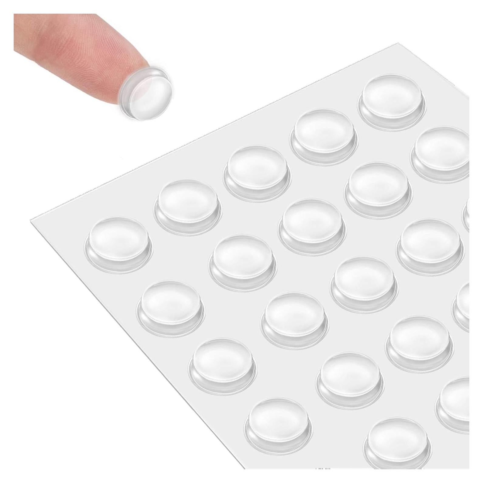 Bumpers de Silicona Transparentes QUEENTI 160 Piezas 1.27 cm