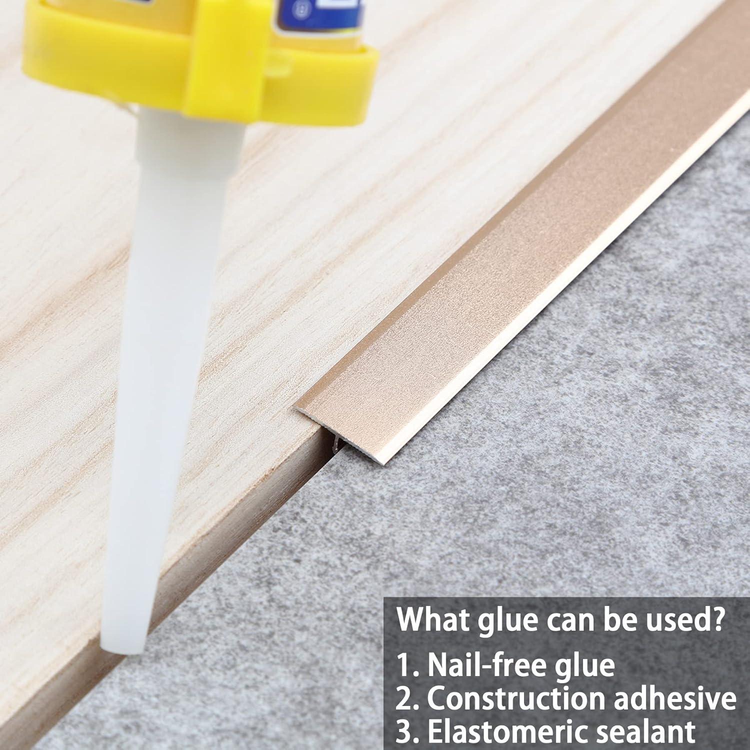 Tira de Moldura de Aluminio en T Trimold 0.9m Oro Mate