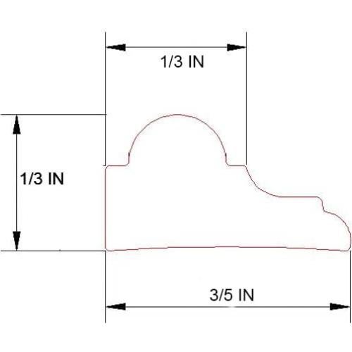 Moldura de Pared Autoadhesiva Maydos 1.5cm x 3.05m Blanca