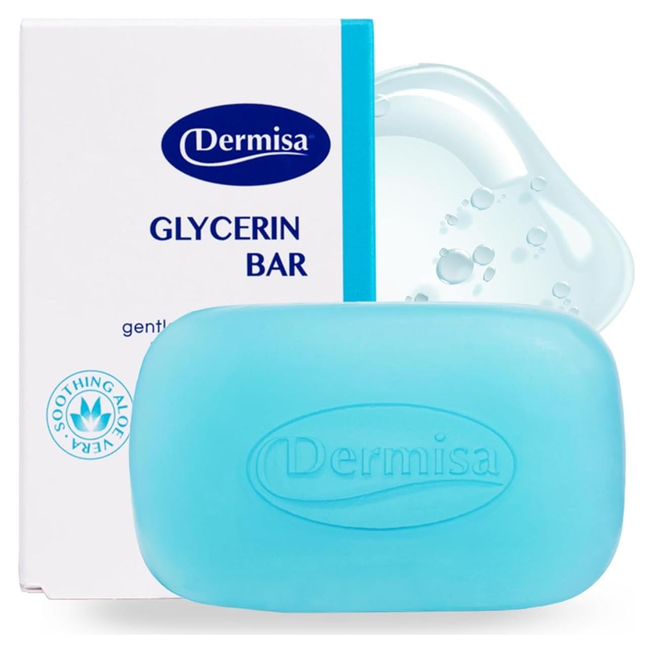 Barra de Glicerina Dermisa con Aloe Vera 85g - Jabón Natural Sin Parabenos