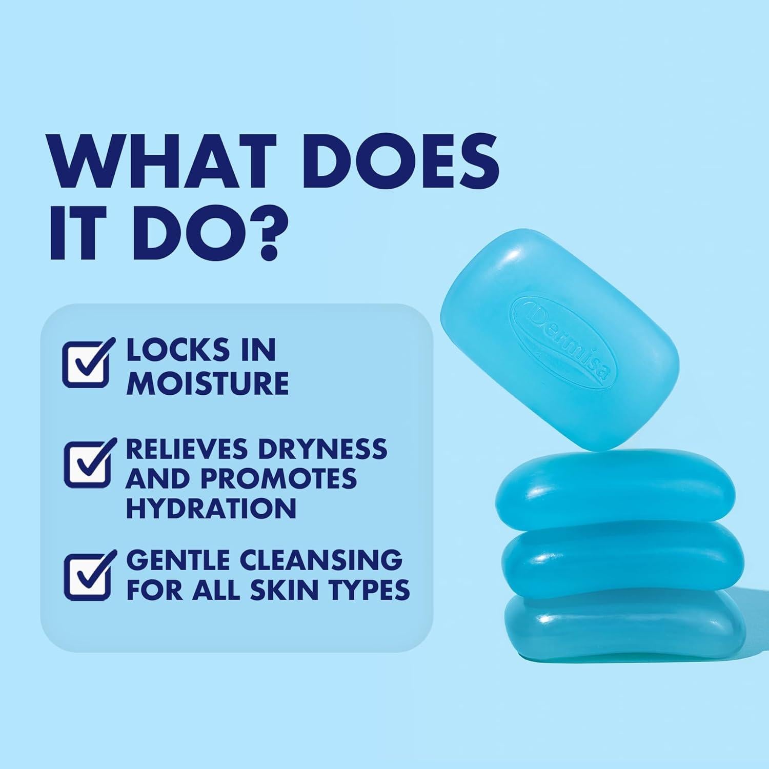 Barra de Glicerina Dermisa con Aloe Vera 85g - Jabón Natural Sin Parabenos