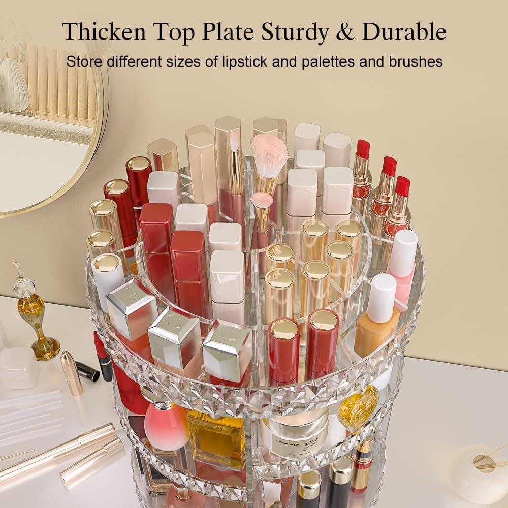 Organizador de Maquillaje Giratorio Famitree 360° Acrílico Transparente