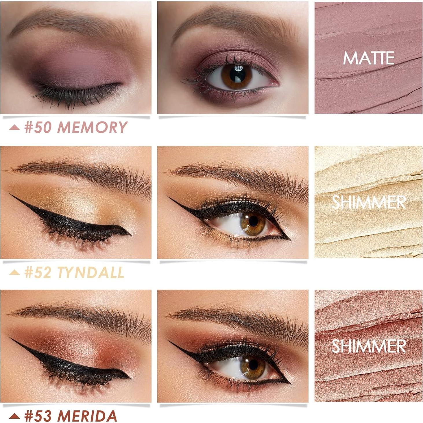 Lápices de Sombra de Ojos FOCALLURE 3 Pcs Cielo Ardiente