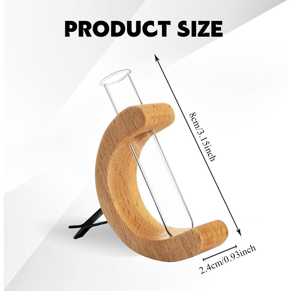 Jarrón de vidrio con clip para ventilación Lyxheth - Nuez negra