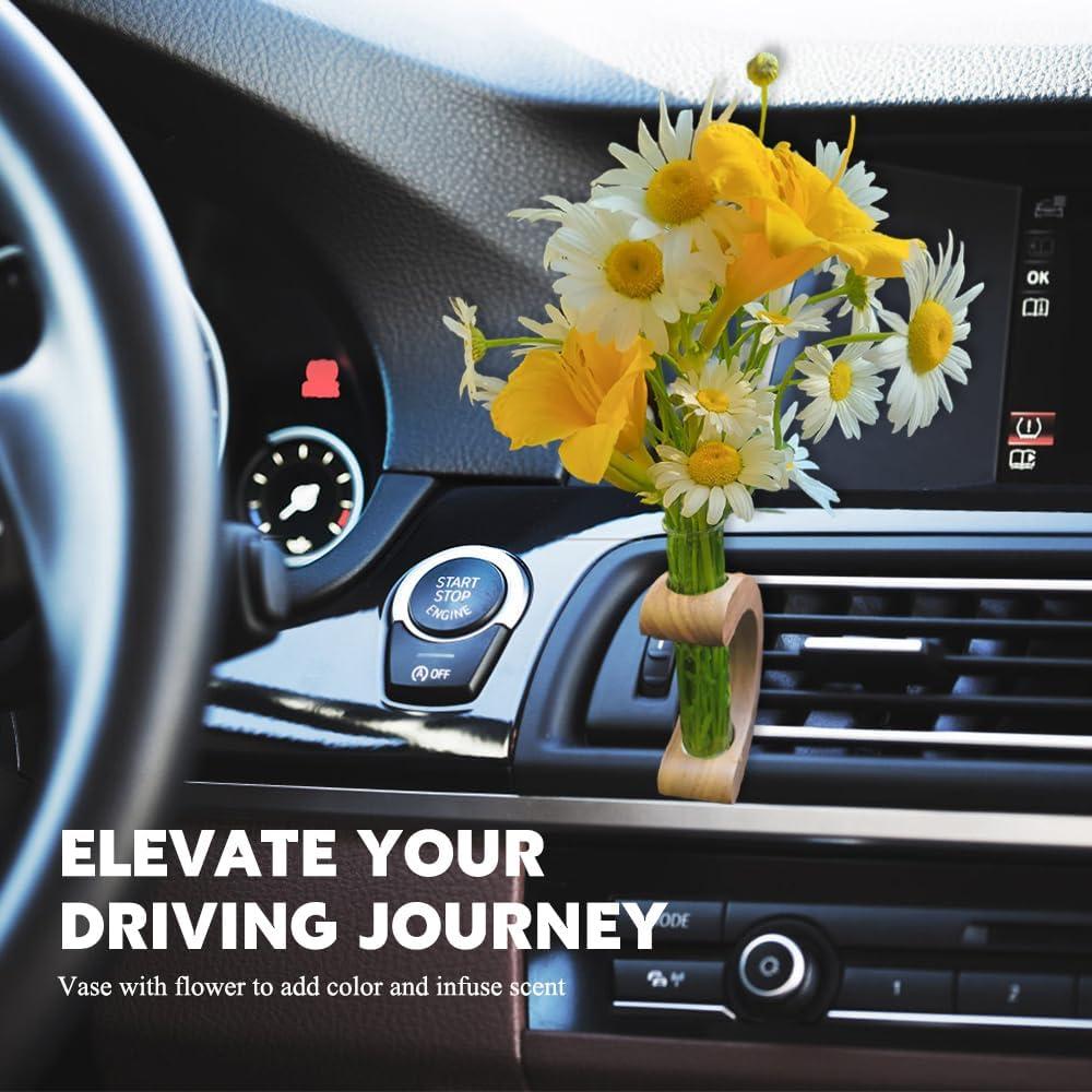 Jarrón de vidrio con clip para ventilación Lyxheth - Nuez negra