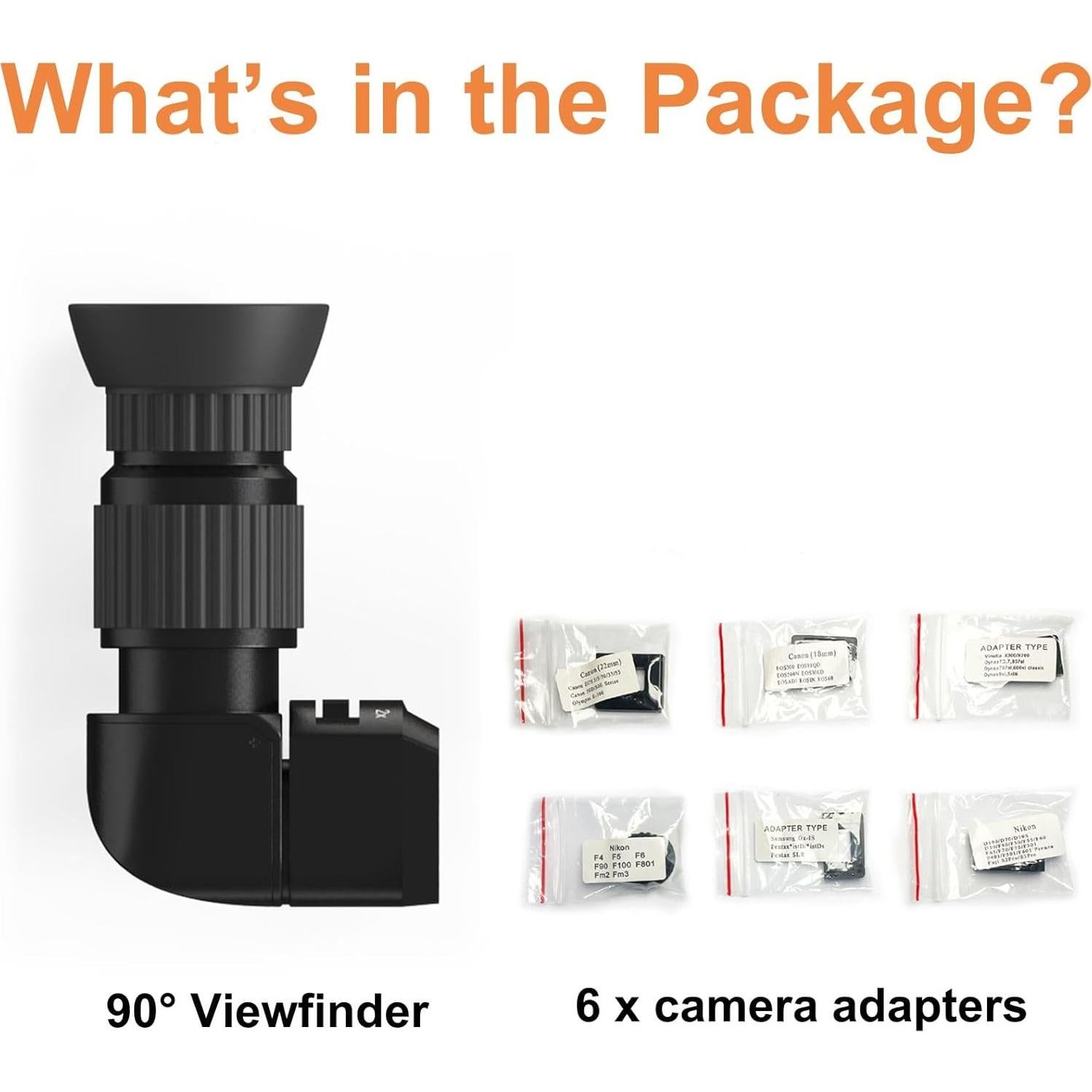 Visor de Ángulo Recto MOVE SHOOT MOVE para Cámara DSLR 90°