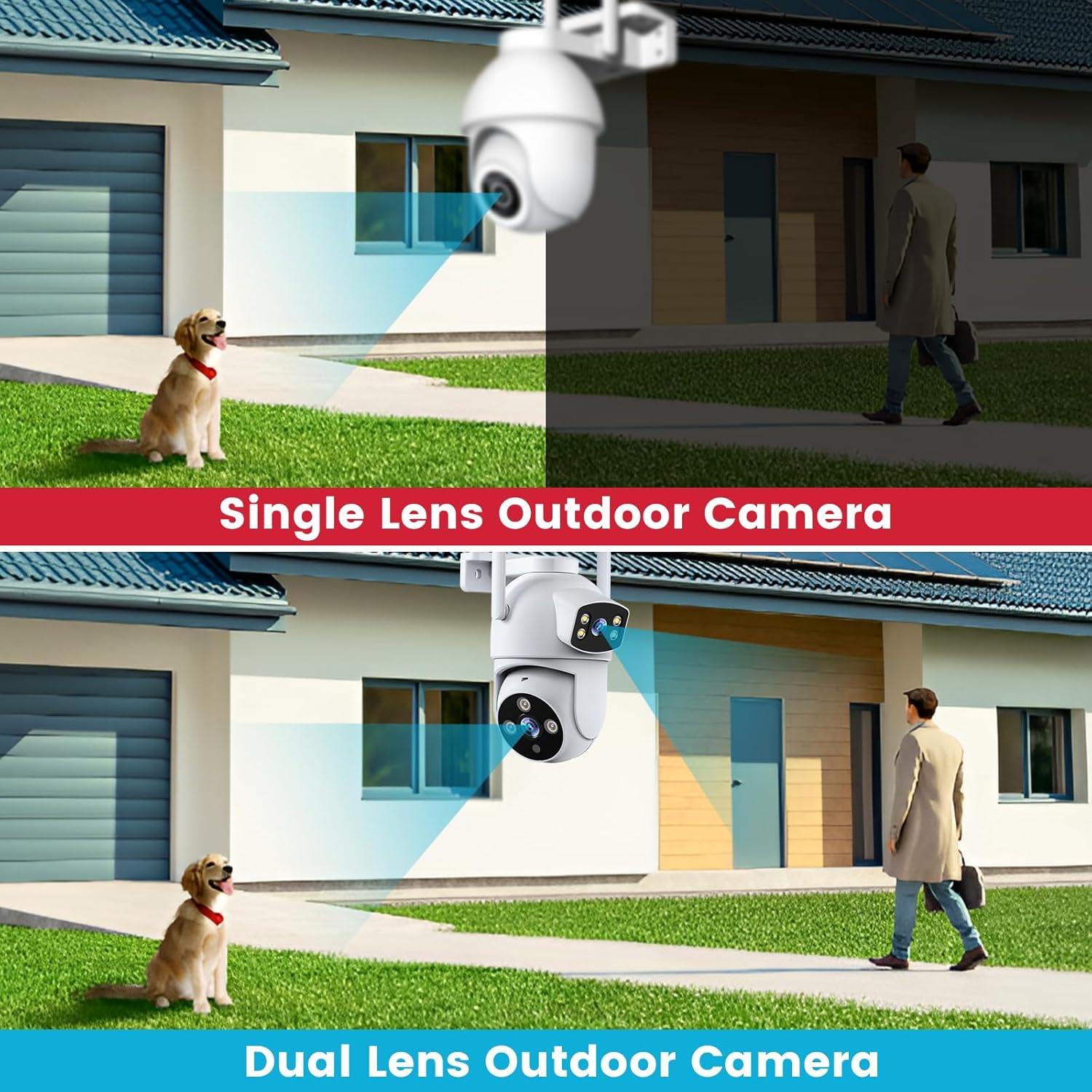 Cámara de Seguridad Inalámbrica XVIM 6MP Doble Lente 360°