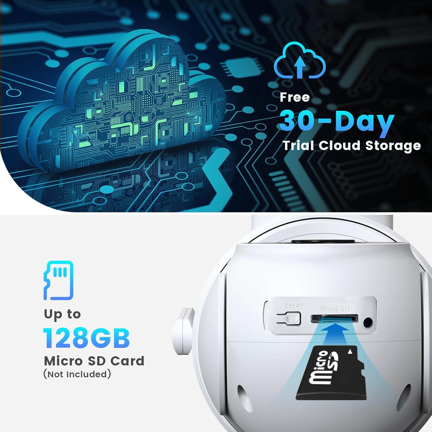 Cámara de Seguridad Inalámbrica XVIM 6MP Doble Lente 360°