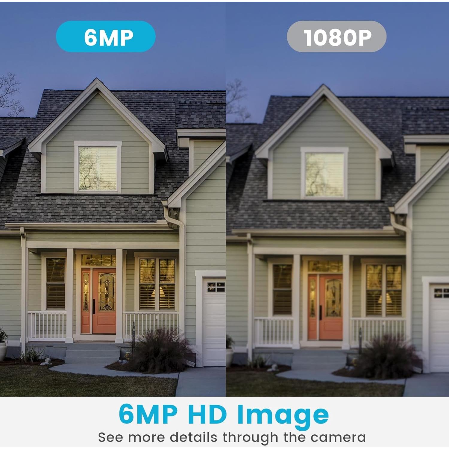 Cámara de Seguridad Inalámbrica XVIM 6MP Doble Lente 360°