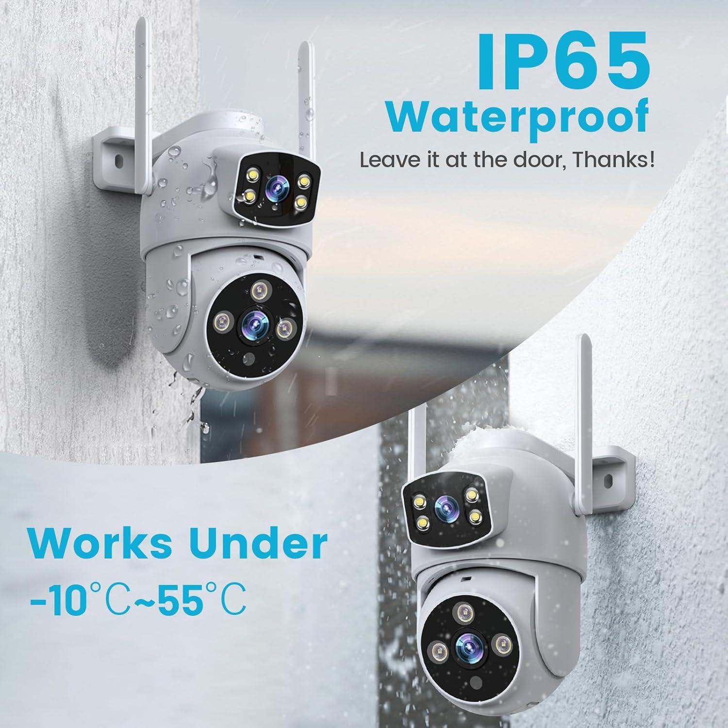 Cámara de Seguridad Inalámbrica XVIM 6MP Doble Lente 360°