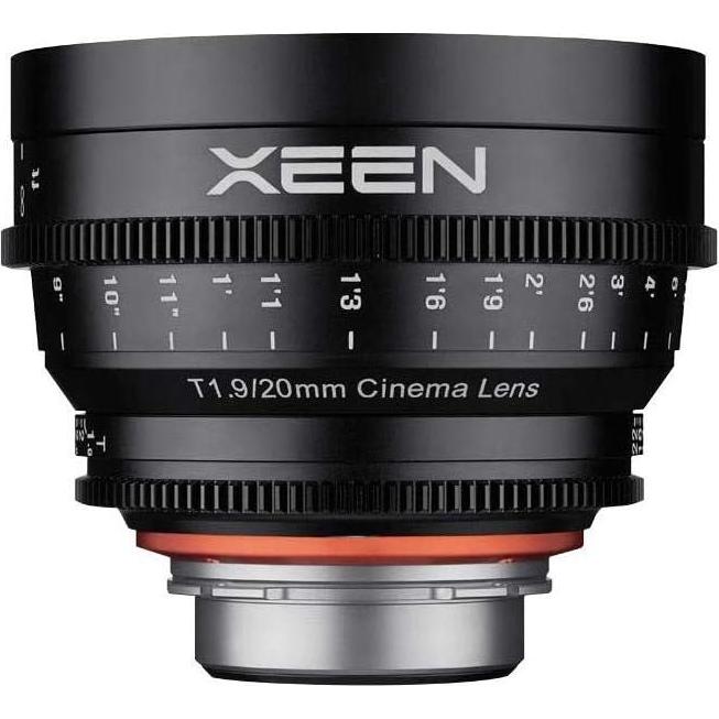 Lente de Cine Rokinon Xeen 20mm T1.9 PL - Aluminio Duradero