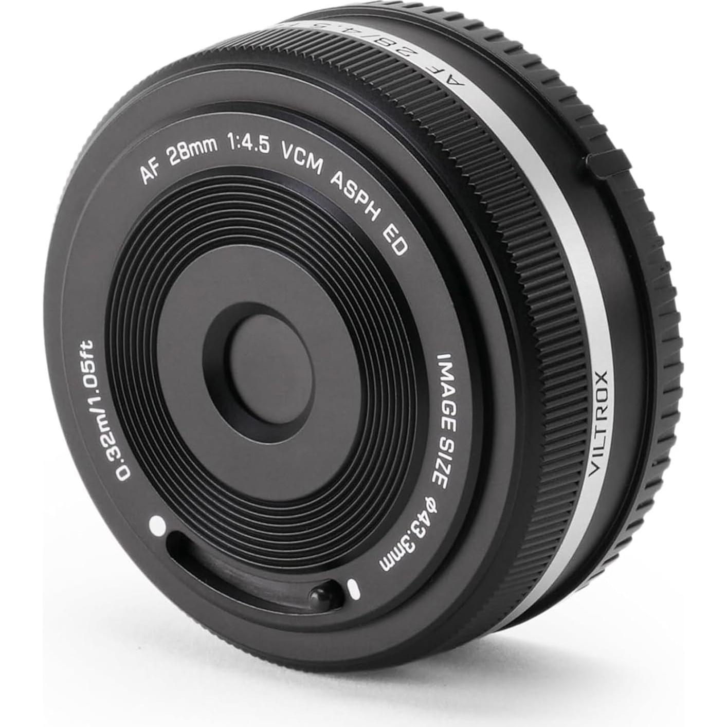 Lente VILTROX AF 28mm F4.5 Gran Angular E-Mount 400g