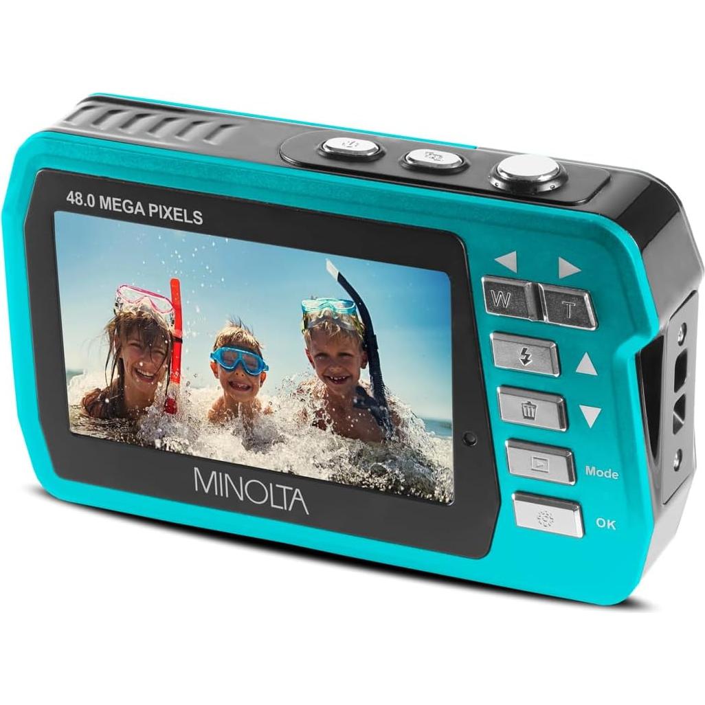 Cámara Digital Impermeable Minolta MN40WP 48MP Azul