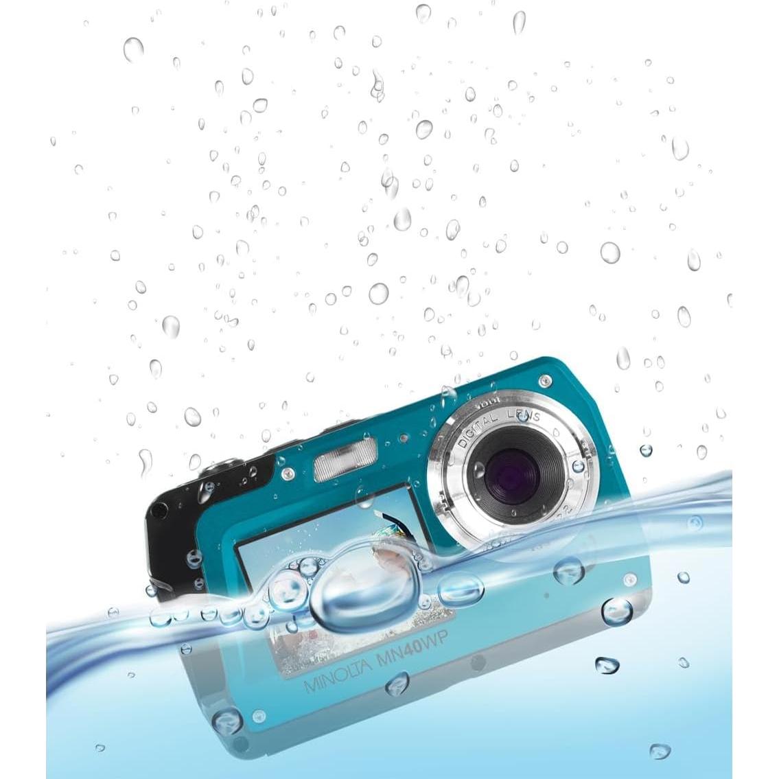 Cámara Digital Impermeable Minolta MN40WP 48MP Azul