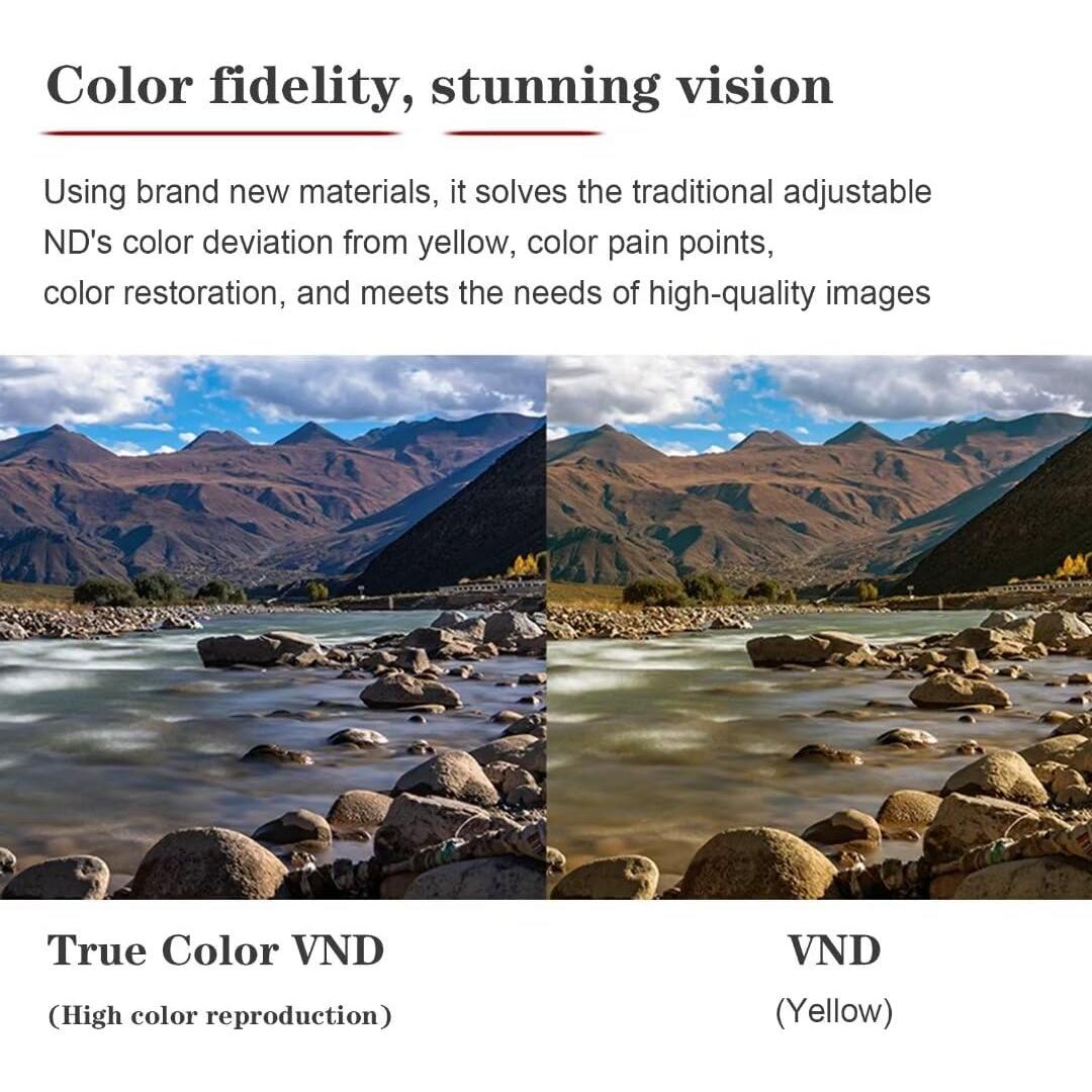 Filtro de Densidad Neutra Variable 67mm 7artisans ND Ajustable