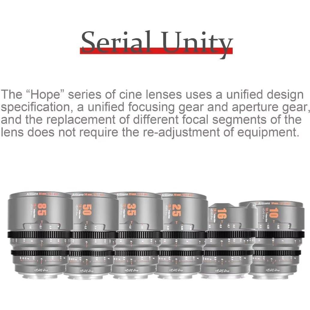 Lente de Cine 7artisans 10mm T2.1 para Sony E - Gran Apertura