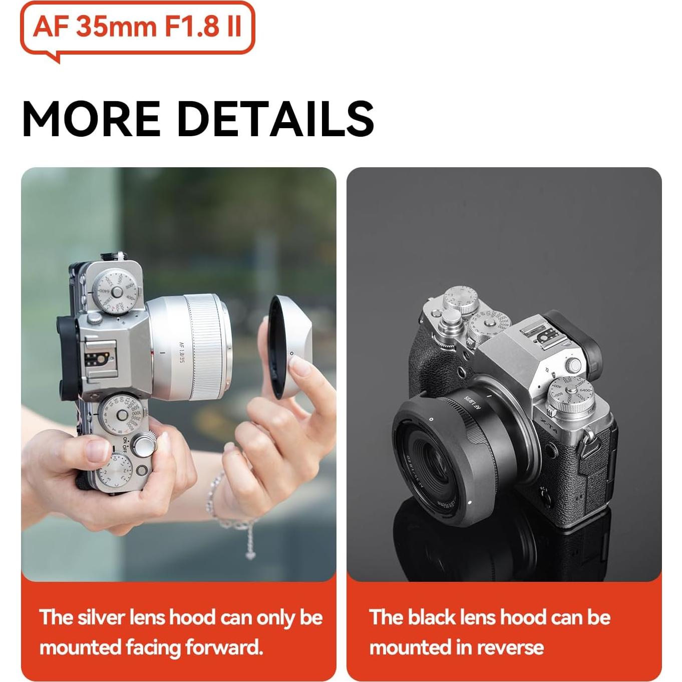 Lente TTArtisan AF 35mm F1.8 II E-Mount Plata - Compacta y Ligera