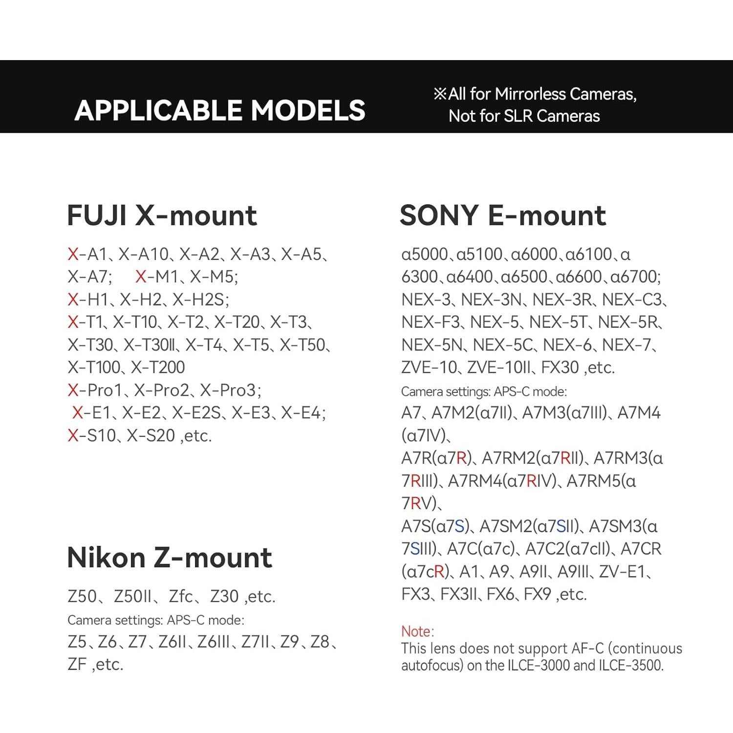 Lente TTArtisan AF 35mm F1.8 II E-Mount Plata - Compacta y Ligera