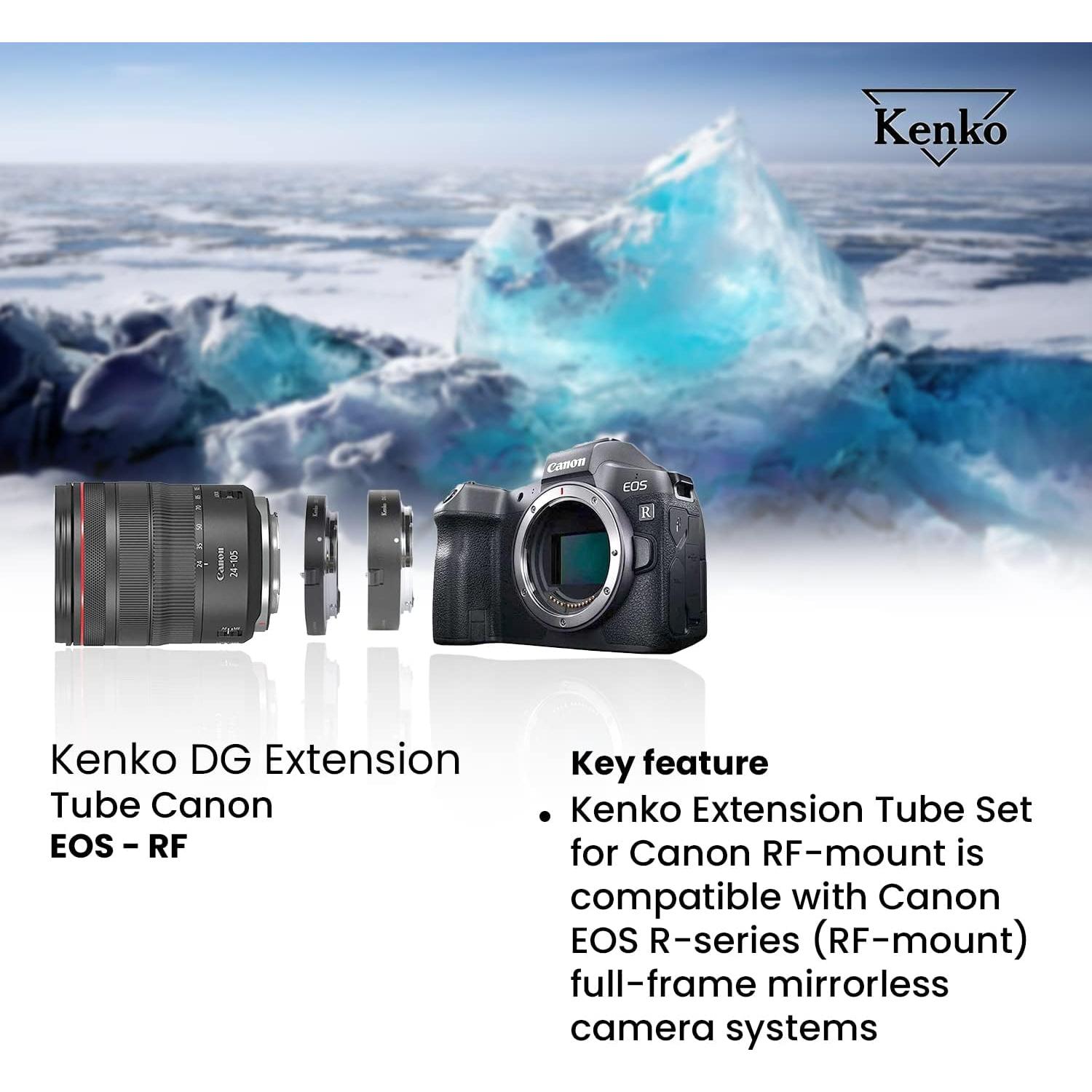 Juego de Tubos de Extensión Kenko DG 10mm y 16mm para Canon RF