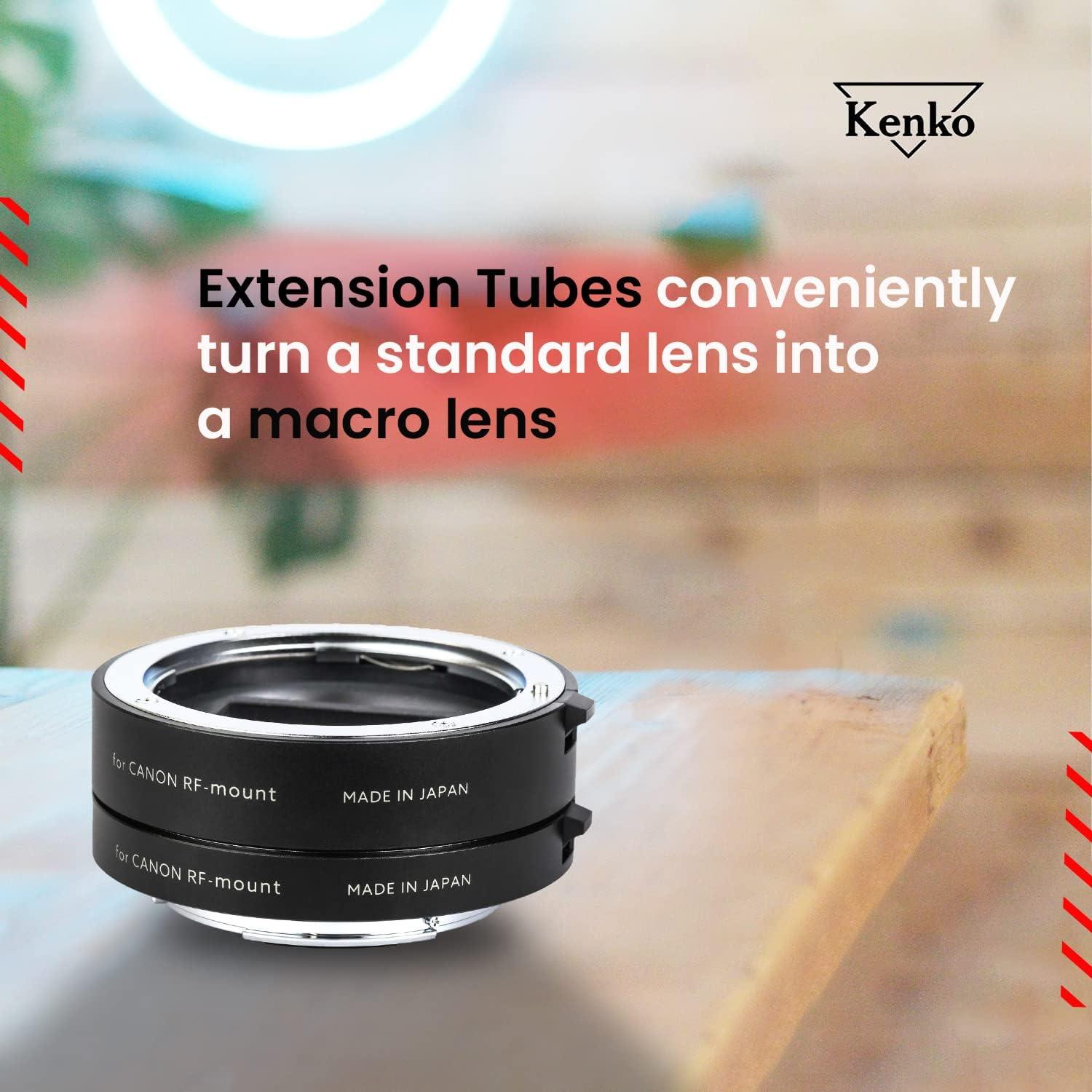 Juego de Tubos de Extensión Kenko DG 10mm y 16mm para Canon RF