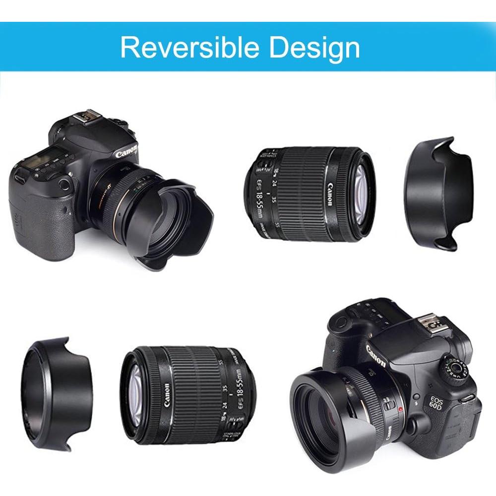 Juego de Parasoles 49mm Veatree para Lentes Canon y Sony