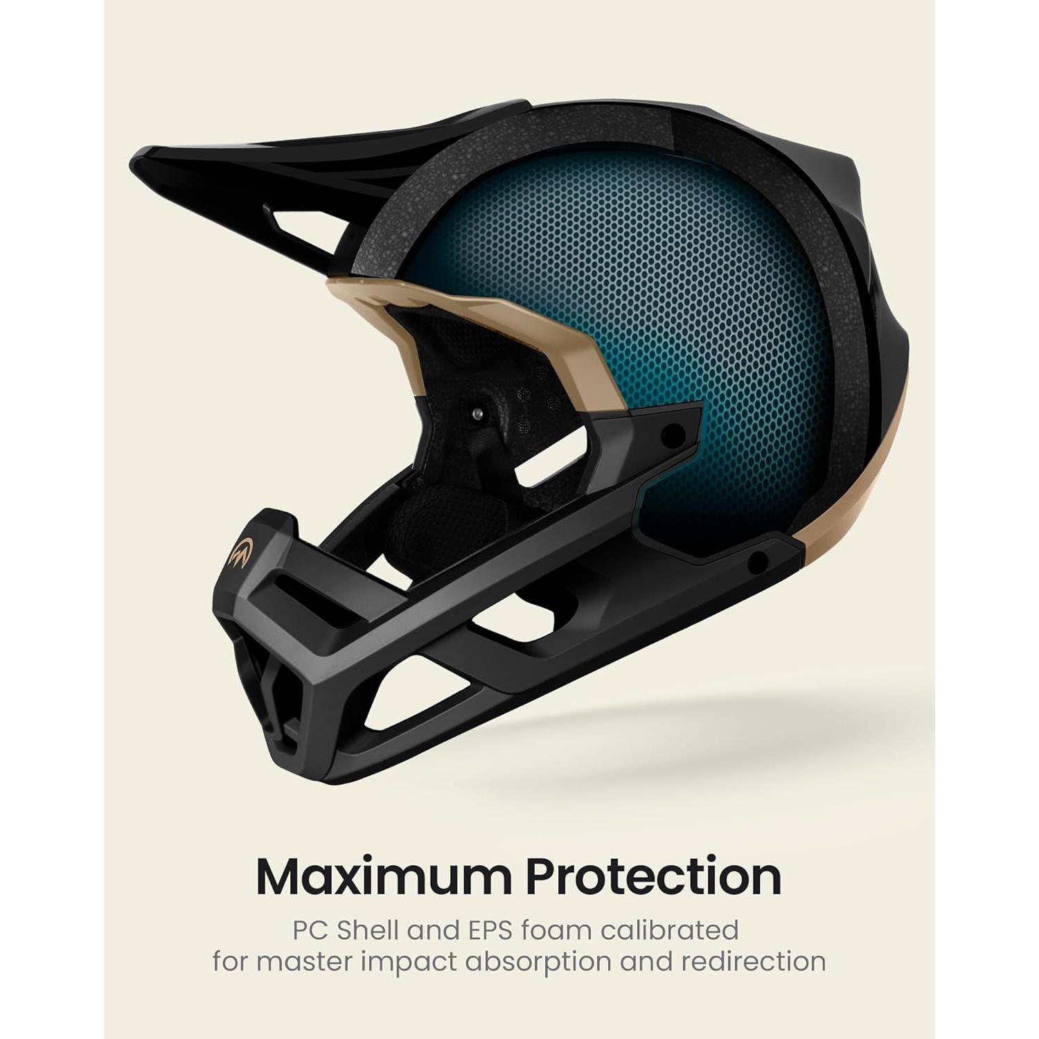 Casco Full Face OutdoorMaster Rinoceronte Azul Cielo 57-62 cm