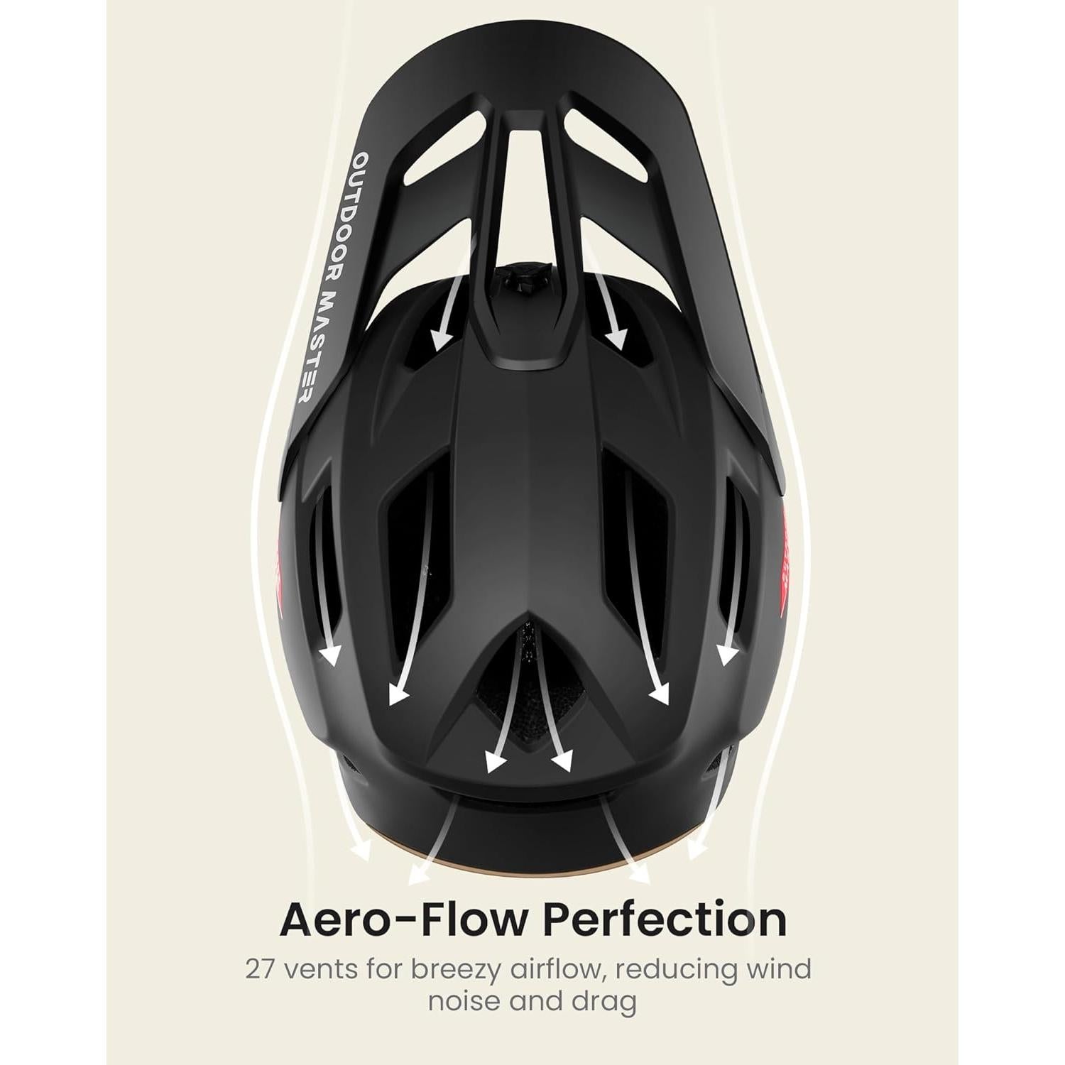 Casco Full Face OutdoorMaster Rinoceronte Azul Cielo 57-62 cm