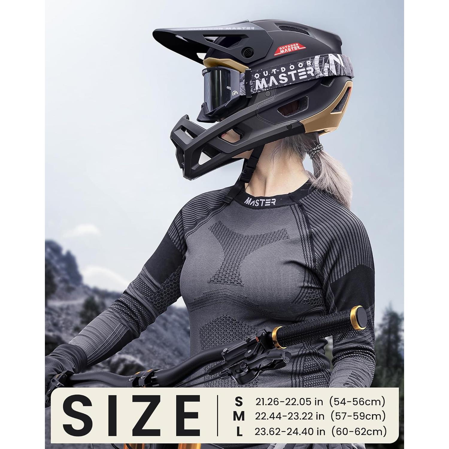 Casco Full Face OutdoorMaster Rinoceronte Azul Cielo 57-62 cm