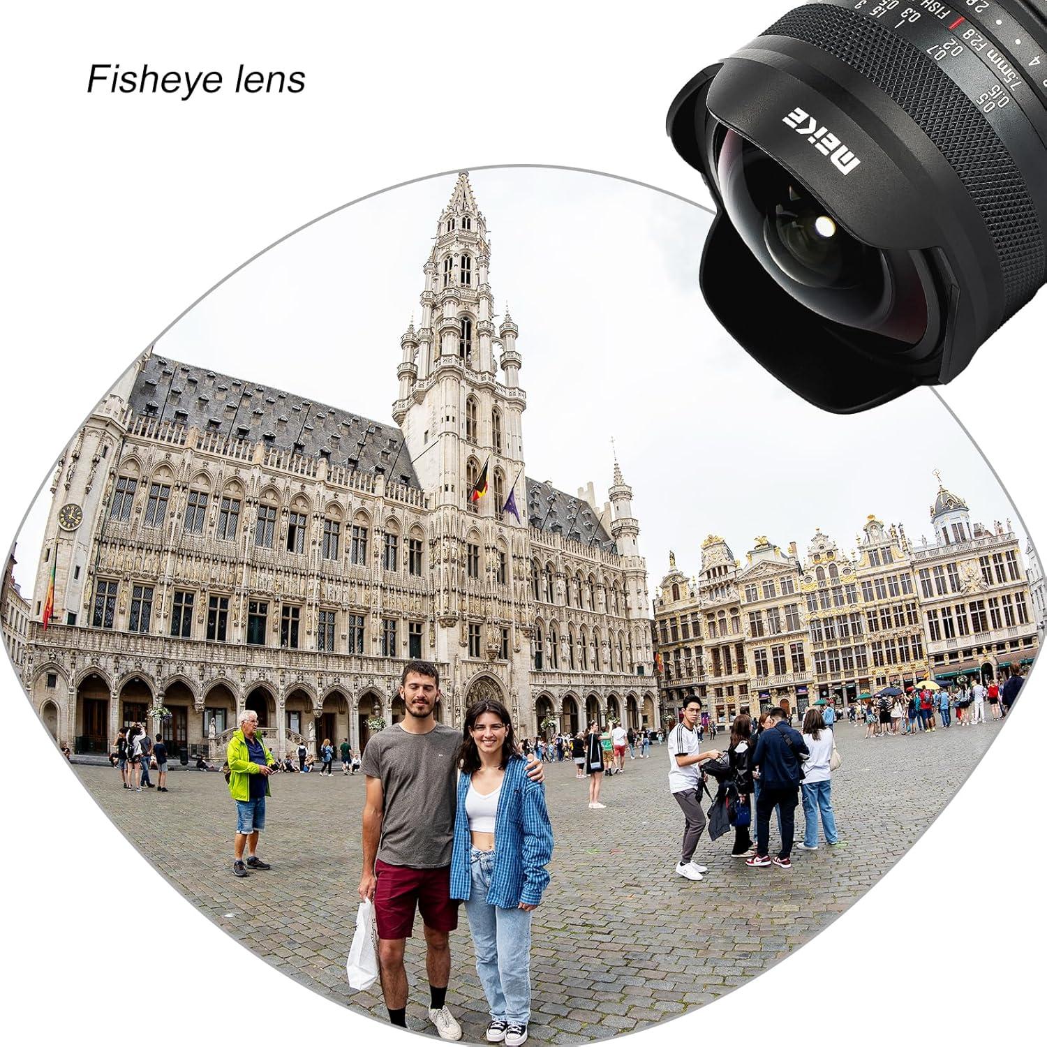 Lente Ojo de Pez Meike 7.5mm f2.8 para Sony E-Mount