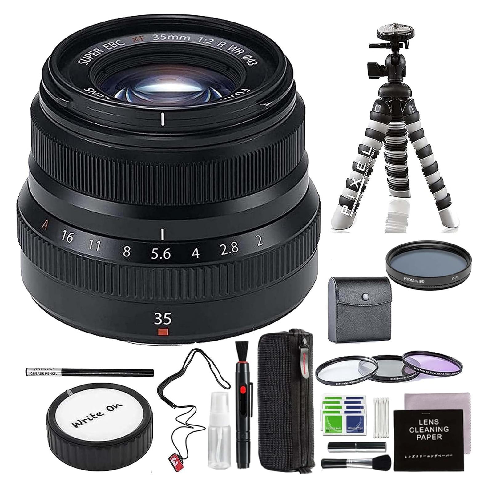 Lente Fujifilm XF 35mm F2 R WR Negro con Accesorios