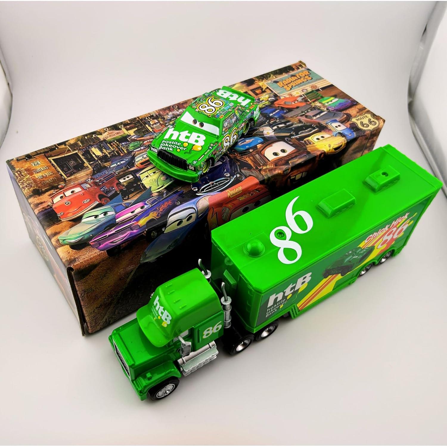 Set de Coches Pequeños Chick-Hick con Remolque - Juguetes para Niños