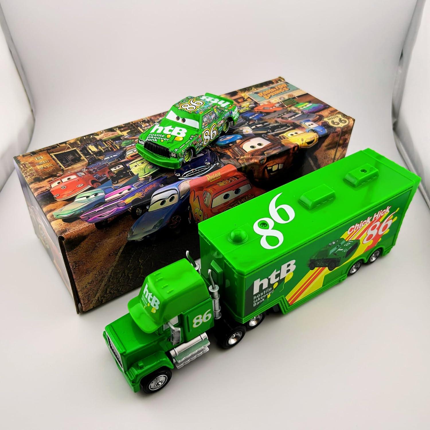 Set de Coches Pequeños Chick-Hick con Remolque - Juguetes para Niños