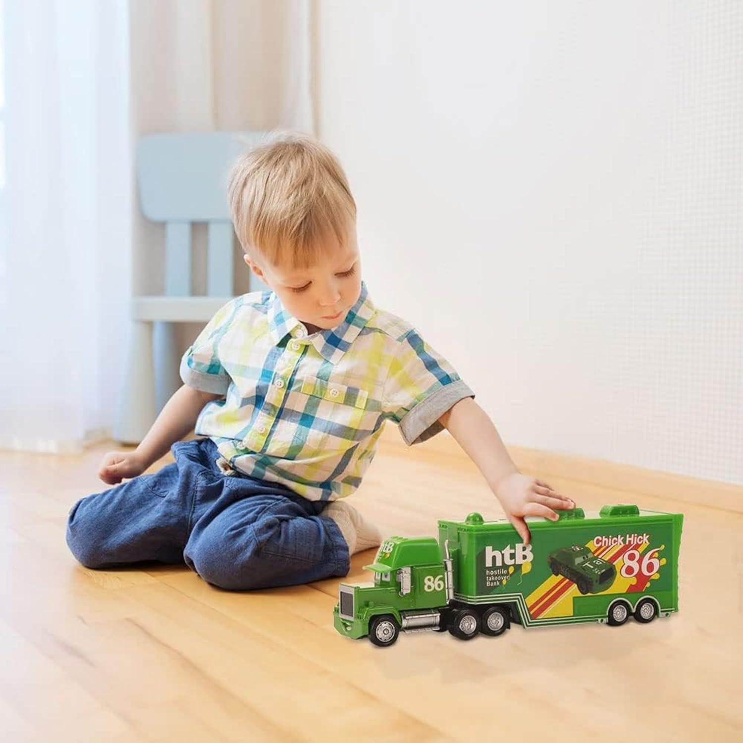Set de Coches Pequeños Chick-Hick con Remolque - Juguetes para Niños