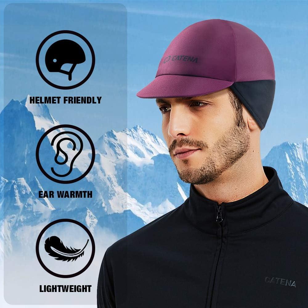Gorro Térmico CATENA Unisex Rojo con Orejeras para Ciclismo