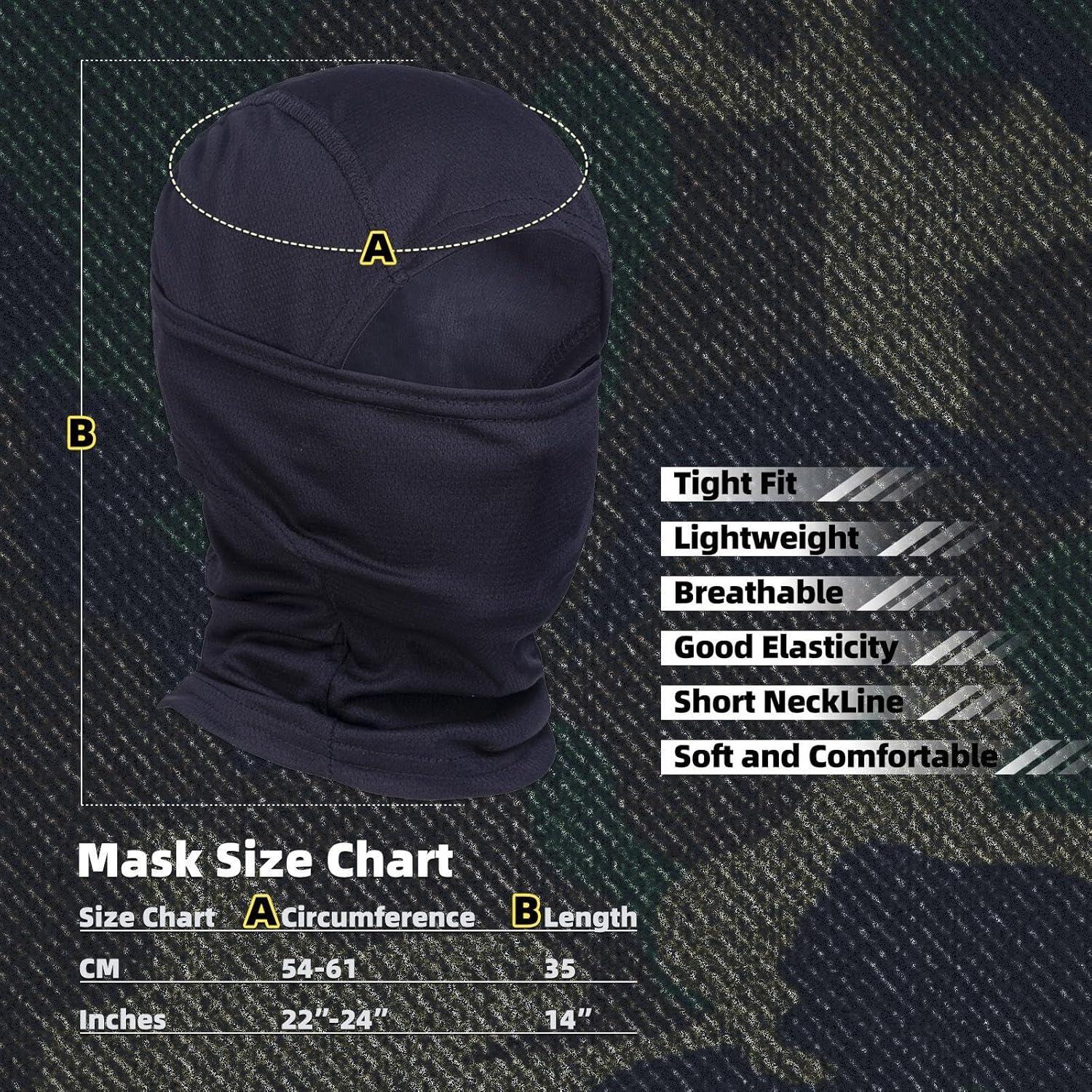 Máscara Balaclava Camo XY3545HS Unisex - Protección UV y Viento