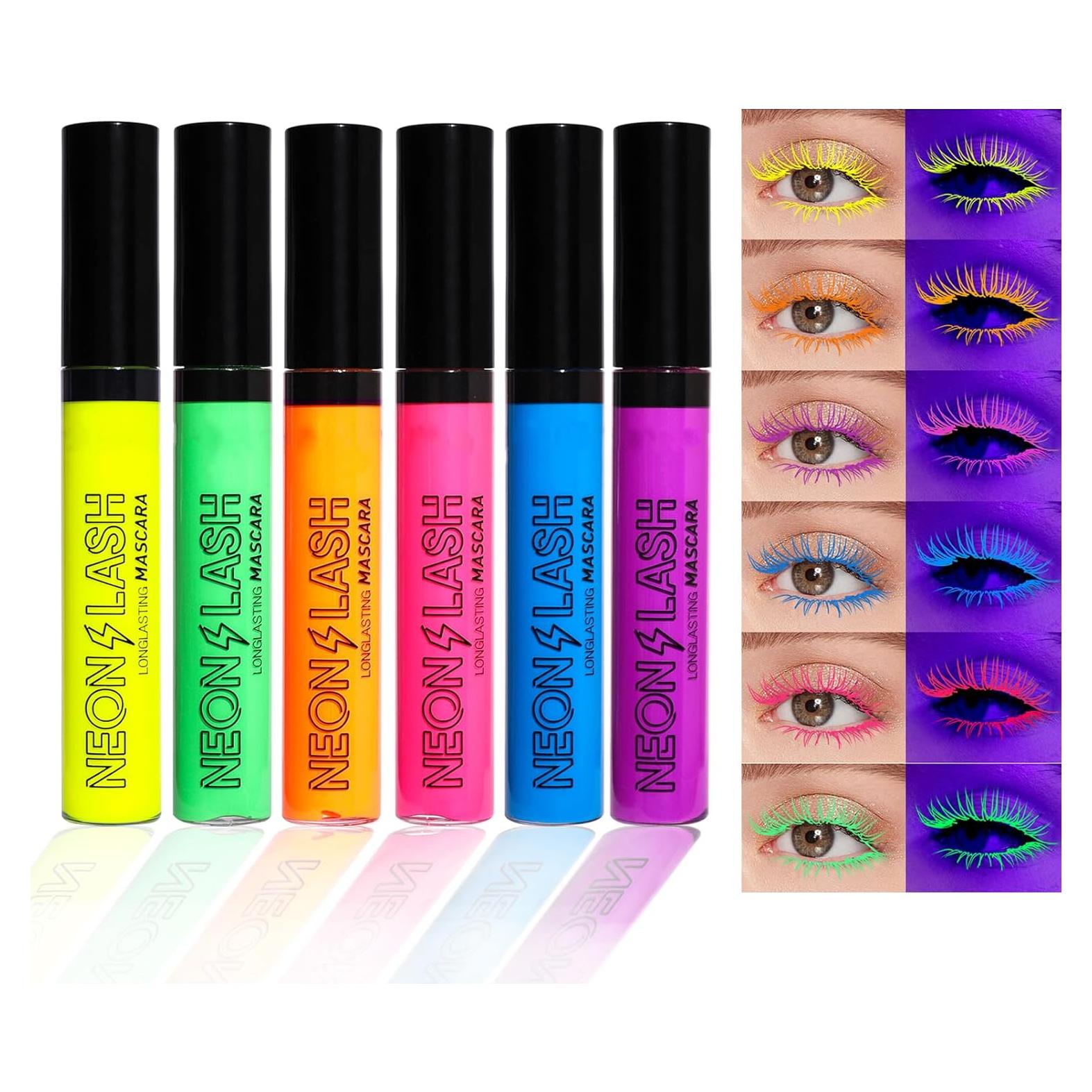 Juego de 6 Máscaras Líquidas Mate Mrettick UV Neón