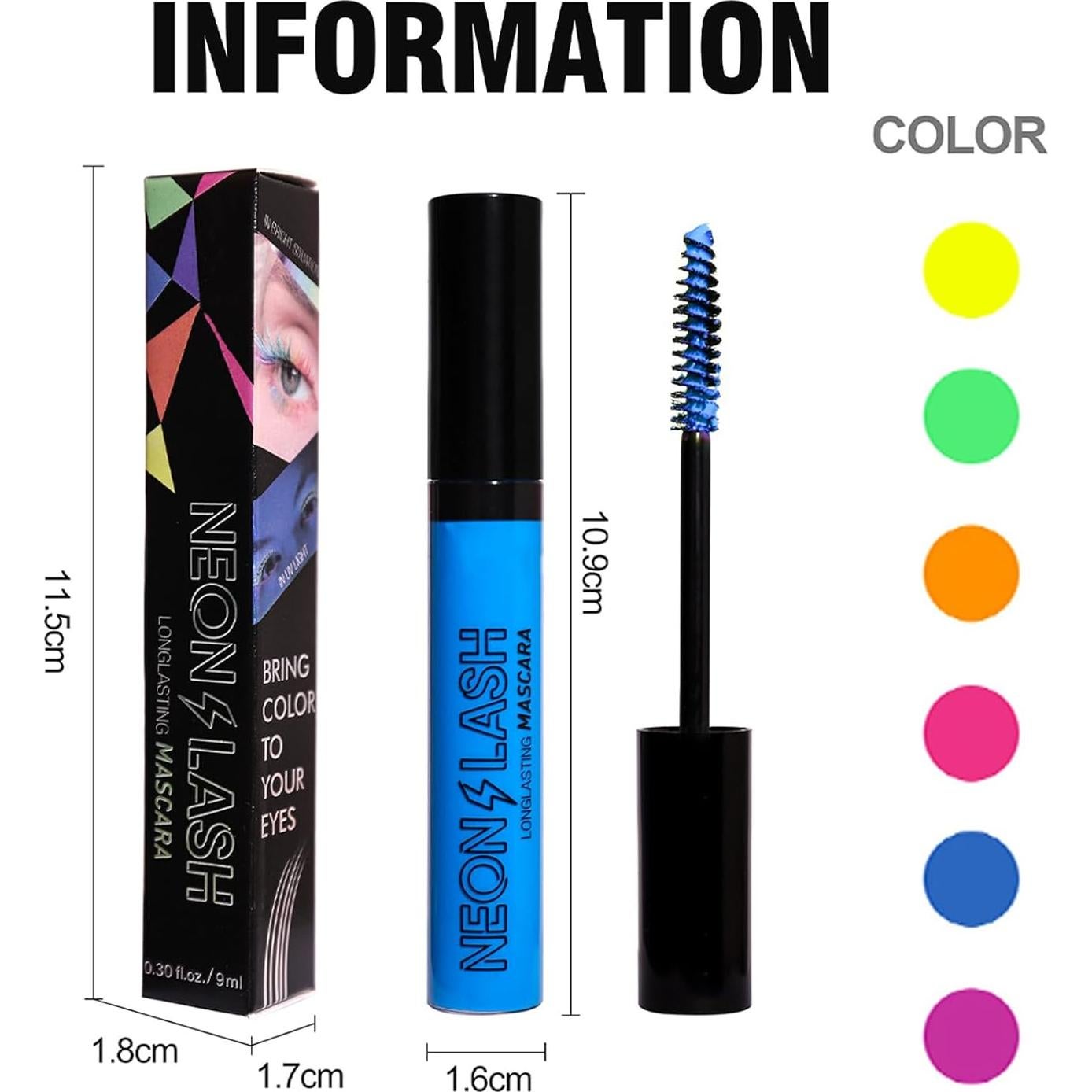 Juego de 6 Máscaras Líquidas Mate Mrettick UV Neón