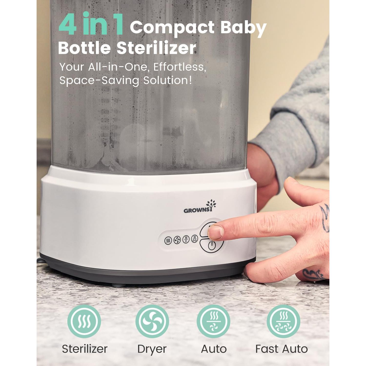 Esterilizador y Secador de Biberones Grownsy LS-BE916 Negro